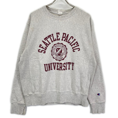 Champion チャンピオン HONDURAS製 グレー カレッジロゴ リバースウィーブ スウェット トップス