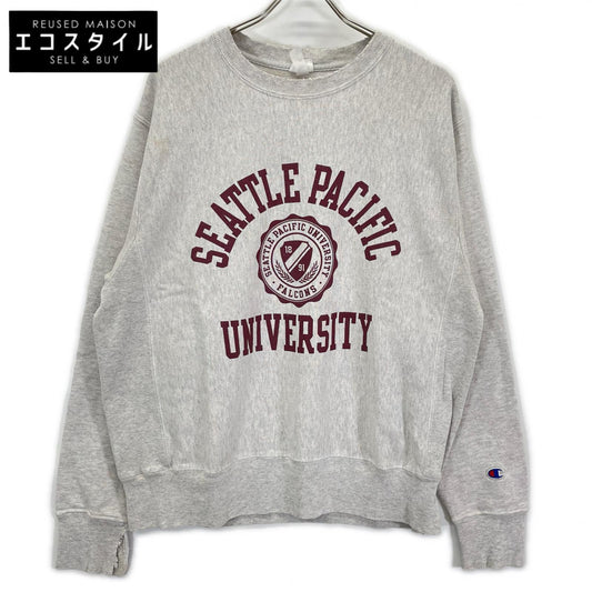 Champion チャンピオン HONDURAS製 グレー カレッジロゴ リバースウィーブ スウェット トップス