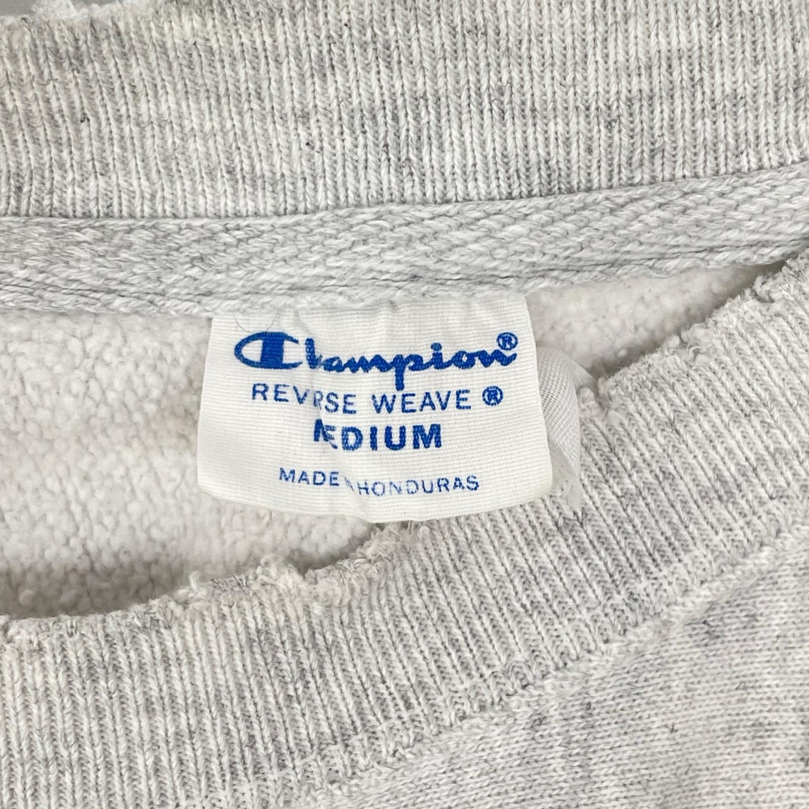 Champion チャンピオン HONDURAS製 グレー カレッジロゴ リバースウィーブ スウェット トップス