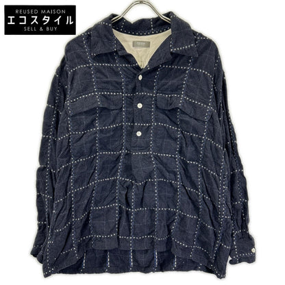 PSEUDOS シュードス 222PSE005 ネイビー OC PULLOVER SHIRT シャツ トップス