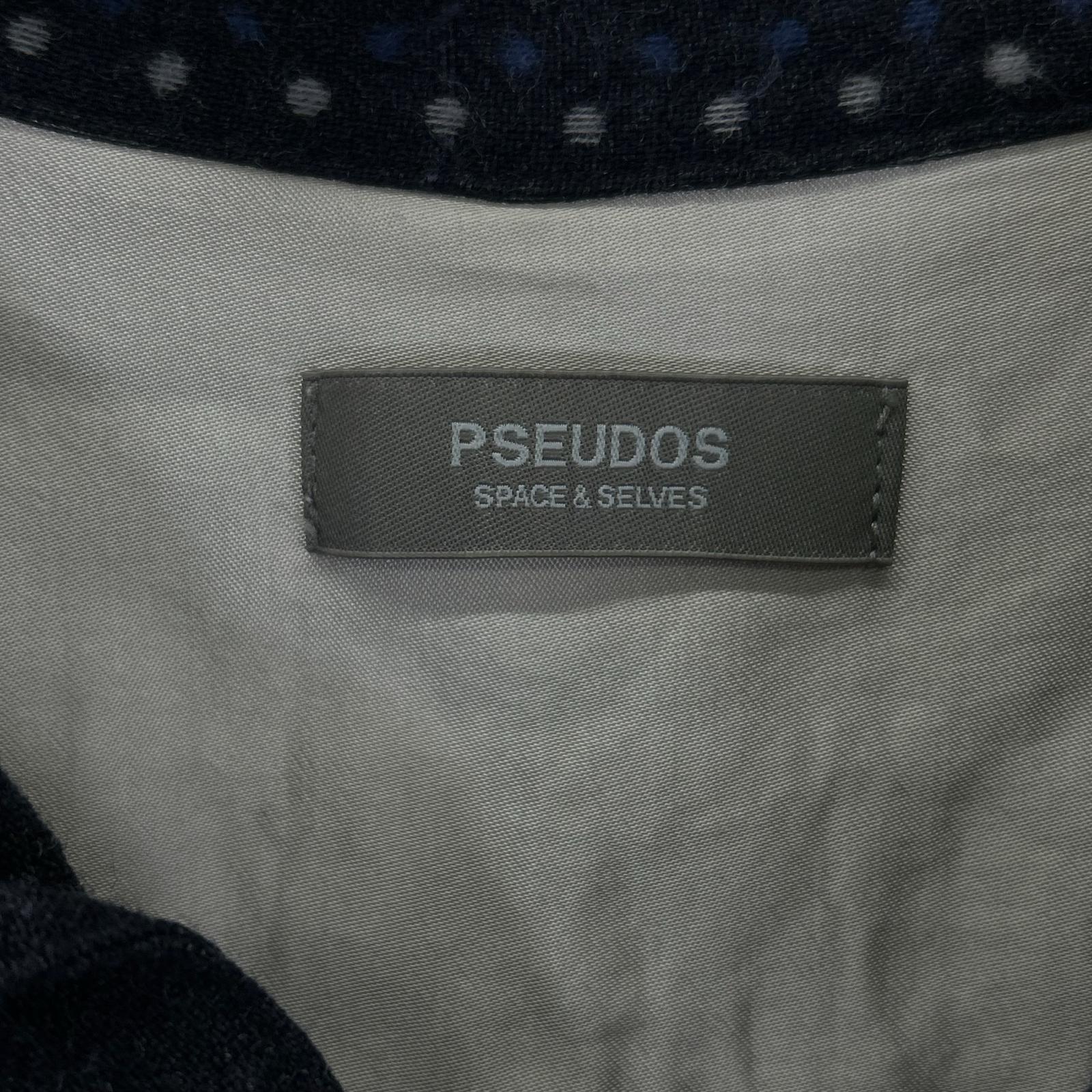 PSEUDOS シュードス 222PSE005 ネイビー OC PULLOVER SHIRT シャツ トップス