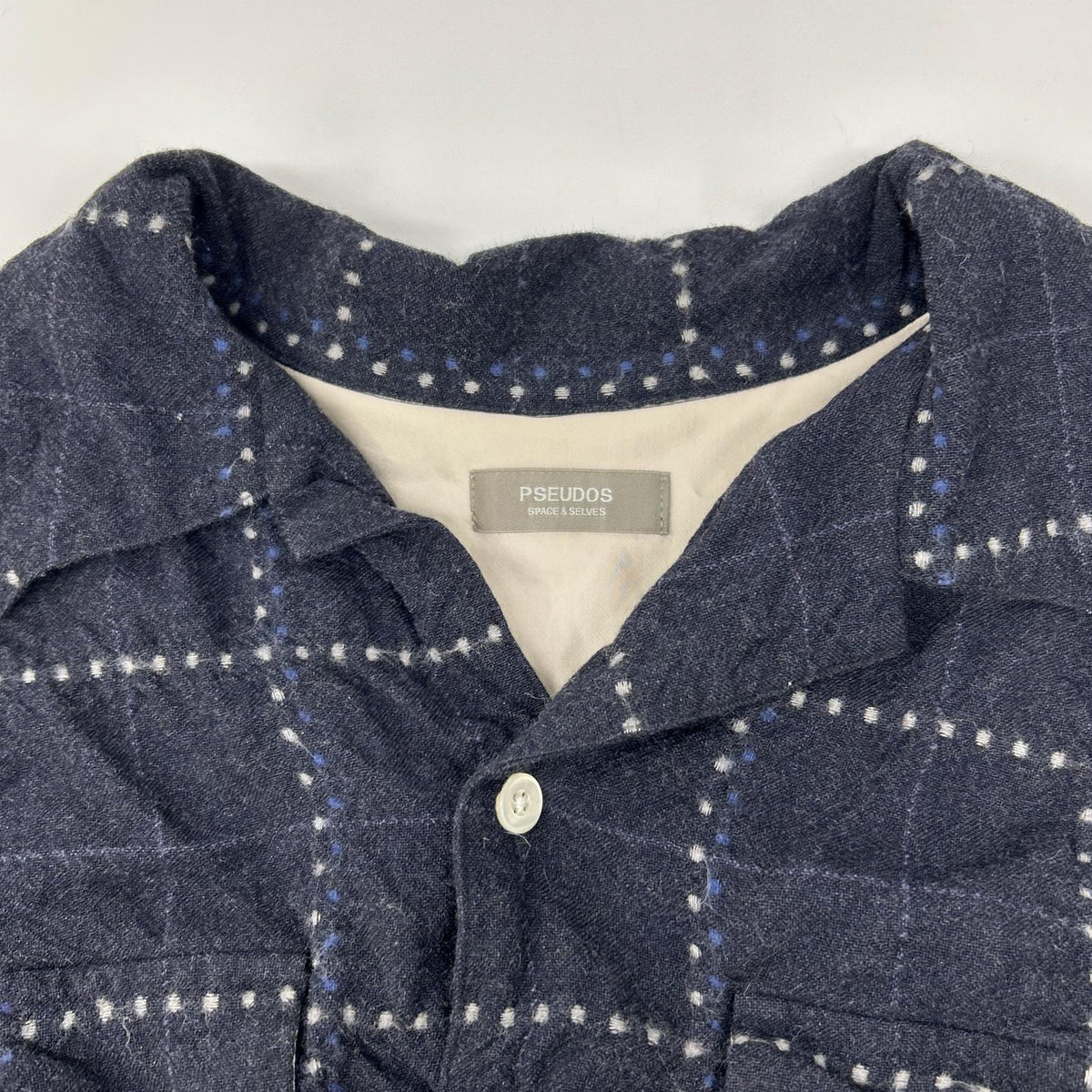 PSEUDOS シュードス 222PSE005 ネイビー OC PULLOVER SHIRT シャツ トップス