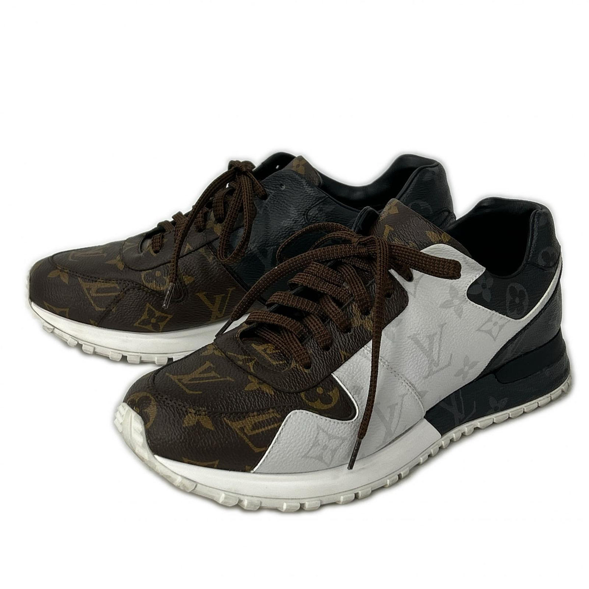 LOUIS VUITTON ルイヴィトン 【美品】1A3N7S ランアウェイ・ライン モノグラム・キャンバス スニーカー シューズ