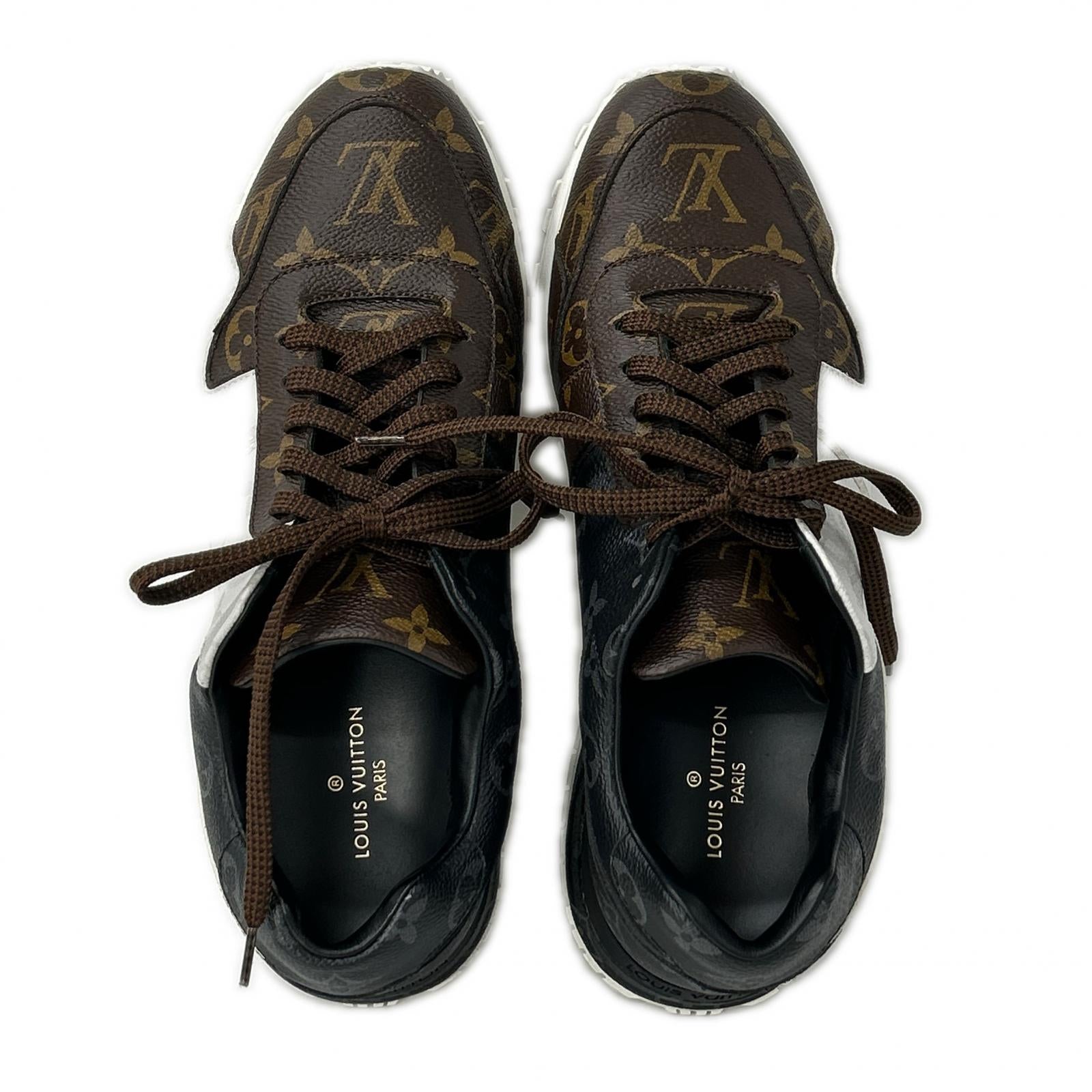LOUIS VUITTON ルイヴィトン 【美品】1A3N7S ランアウェイ・ライン モノグラム・キャンバス スニーカー シューズ