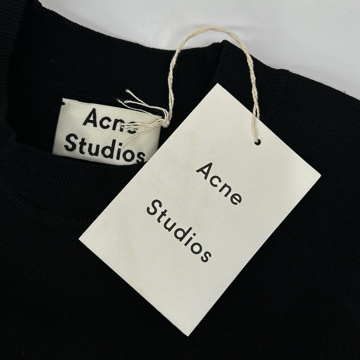 ACNE STUDIOS アクネ ストゥディオズ Misty PSS15 ブラック ジップ付 ニット トップス