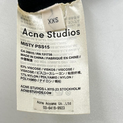 ACNE STUDIOS アクネ ストゥディオズ Misty PSS15 ブラック ジップ付 ニット トップス