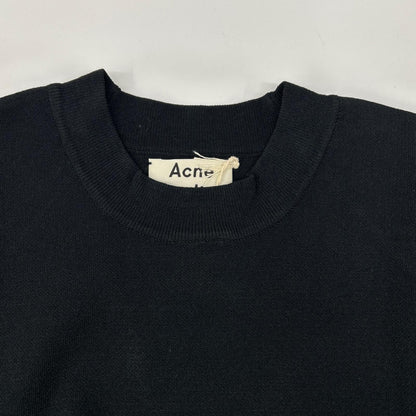 ACNE STUDIOS アクネ ストゥディオズ Misty PSS15 ブラック ジップ付 ニット トップス