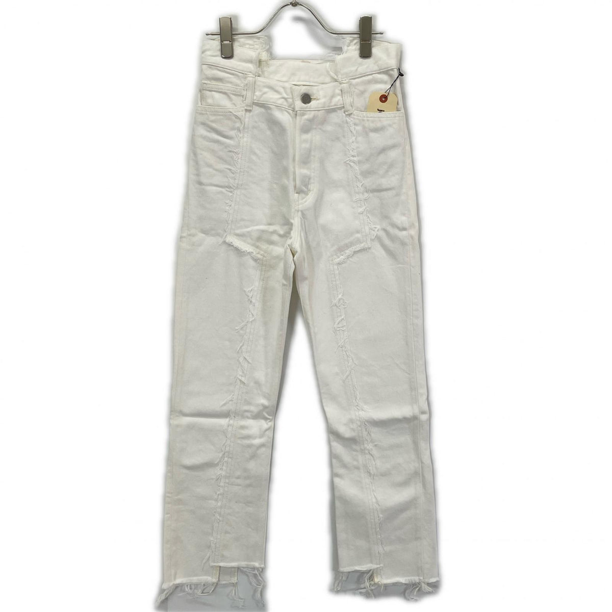 jonnlynx ジョンリンクス JL107-PT127 ホワイト コットン100 デニムパンツ ボトムス