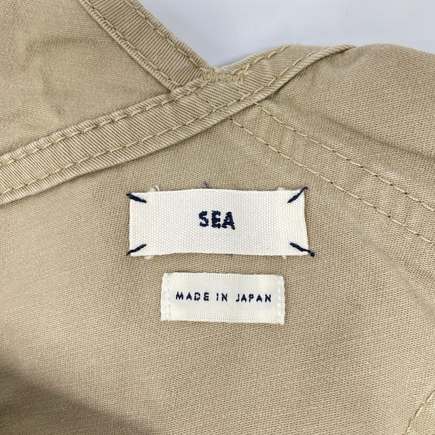 SEA シー ベージュ コットン混 オーバーオール オーバーオール オールインワン