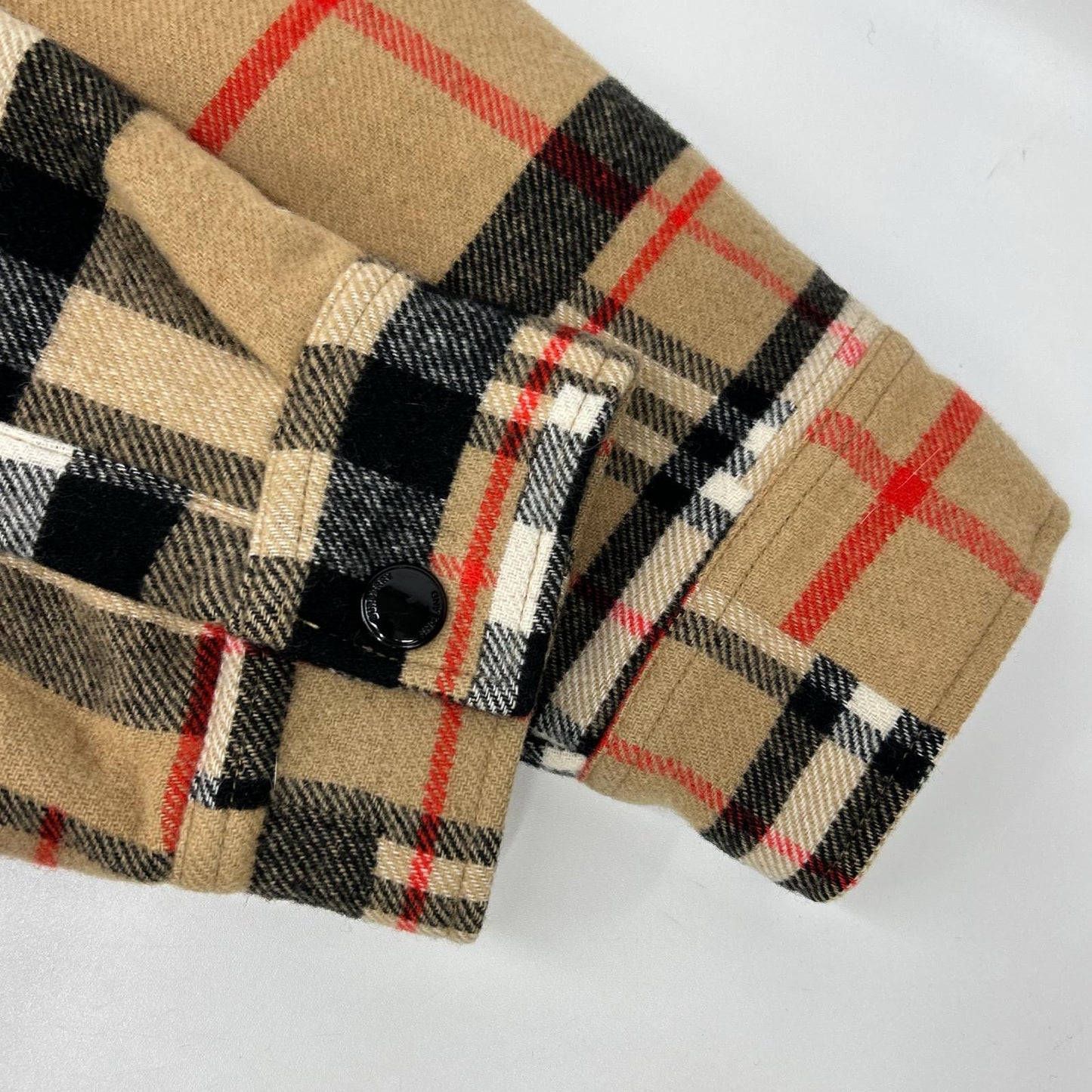 BURBERRY バーバリー ブラウン ノバチェック ウール CATERHAM BLOCK SHIRT ジャケット