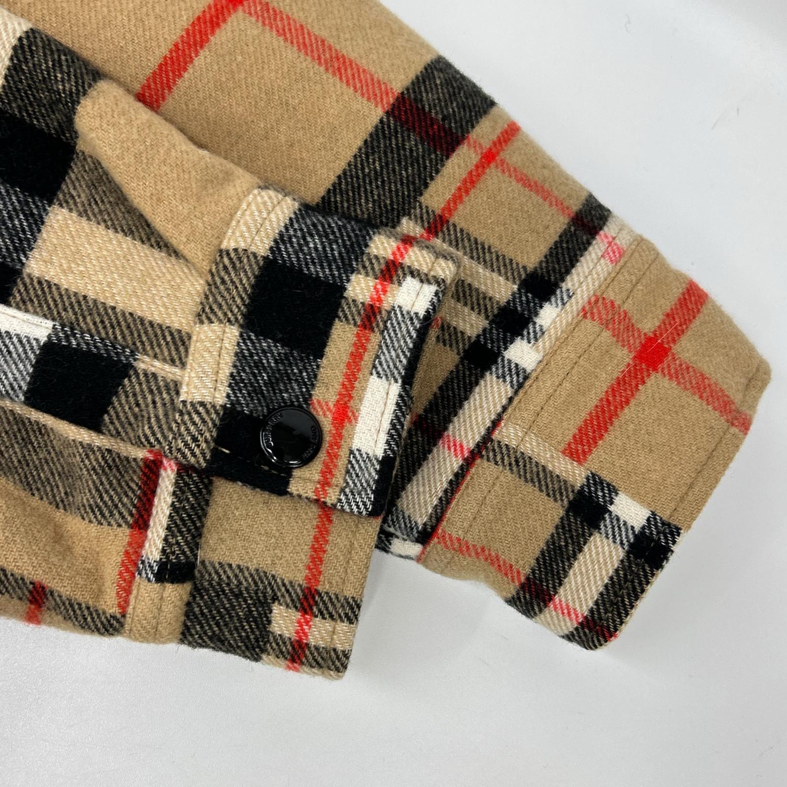 BURBERRY バーバリー ブラウン ノバチェック ウール CATERHAM BLOCK SHIRT ジャケット