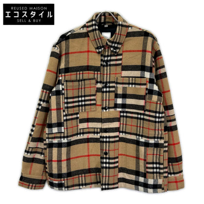 BURBERRY バーバリー ブラウン ノバチェック ウール CATERHAM BLOCK SHIRT ジャケット