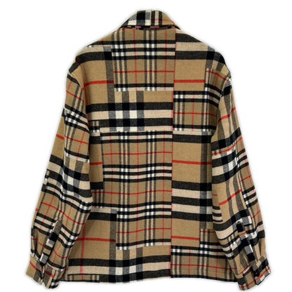 BURBERRY バーバリー ブラウン ノバチェック ウール CATERHAM BLOCK SHIRT ジャケット
