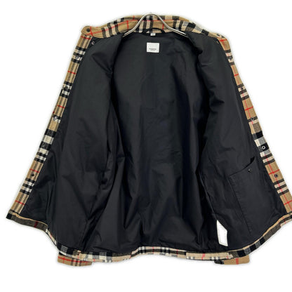 BURBERRY バーバリー ブラウン ノバチェック ウール CATERHAM BLOCK SHIRT ジャケット