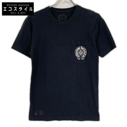 Chrome hearts クロムハーツ ブラック ホースシュープリント 半袖Tシャツ トップス