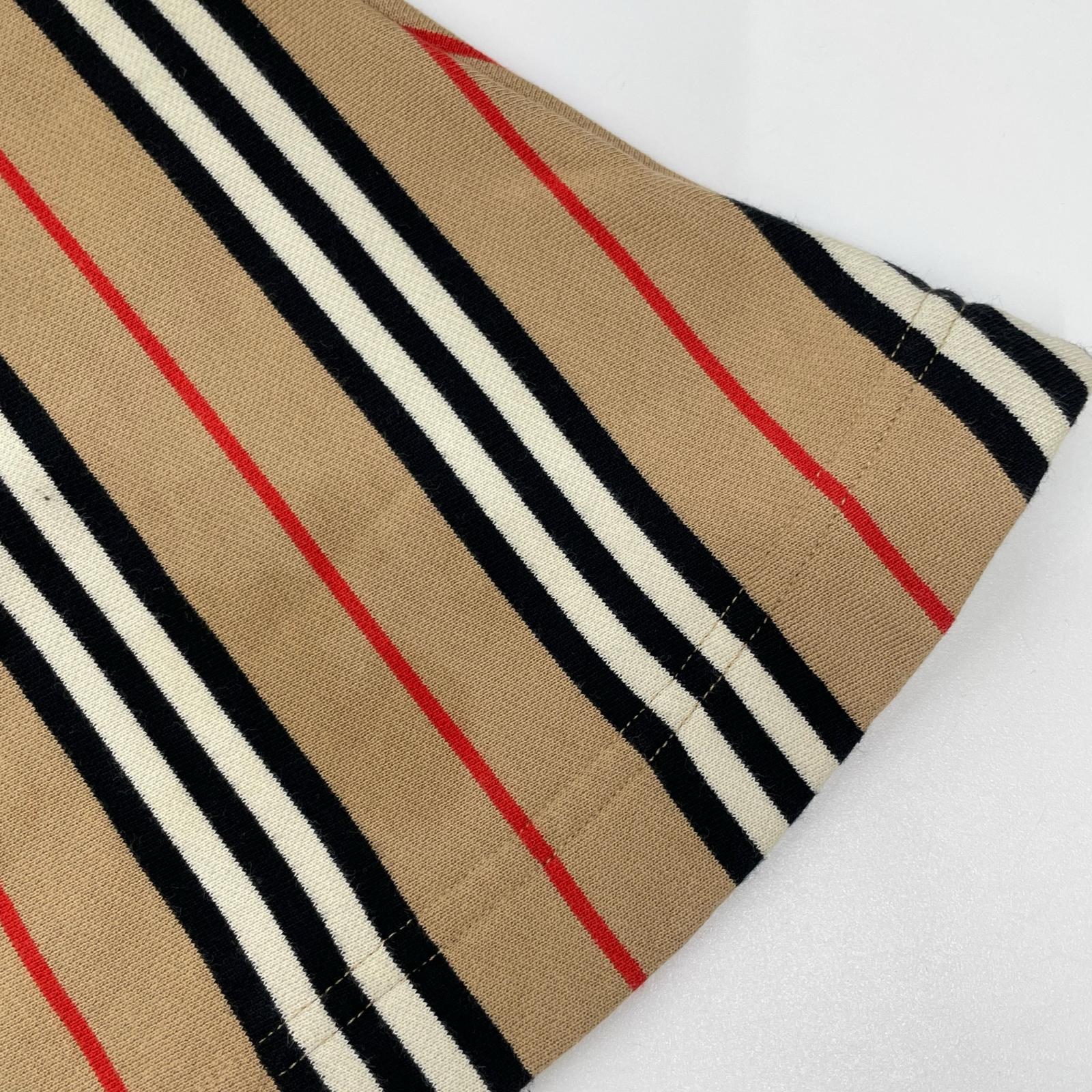 BURBERRY バーバリー 8022668 ブラウン ストライプ 長袖 ワンピース ワンピース