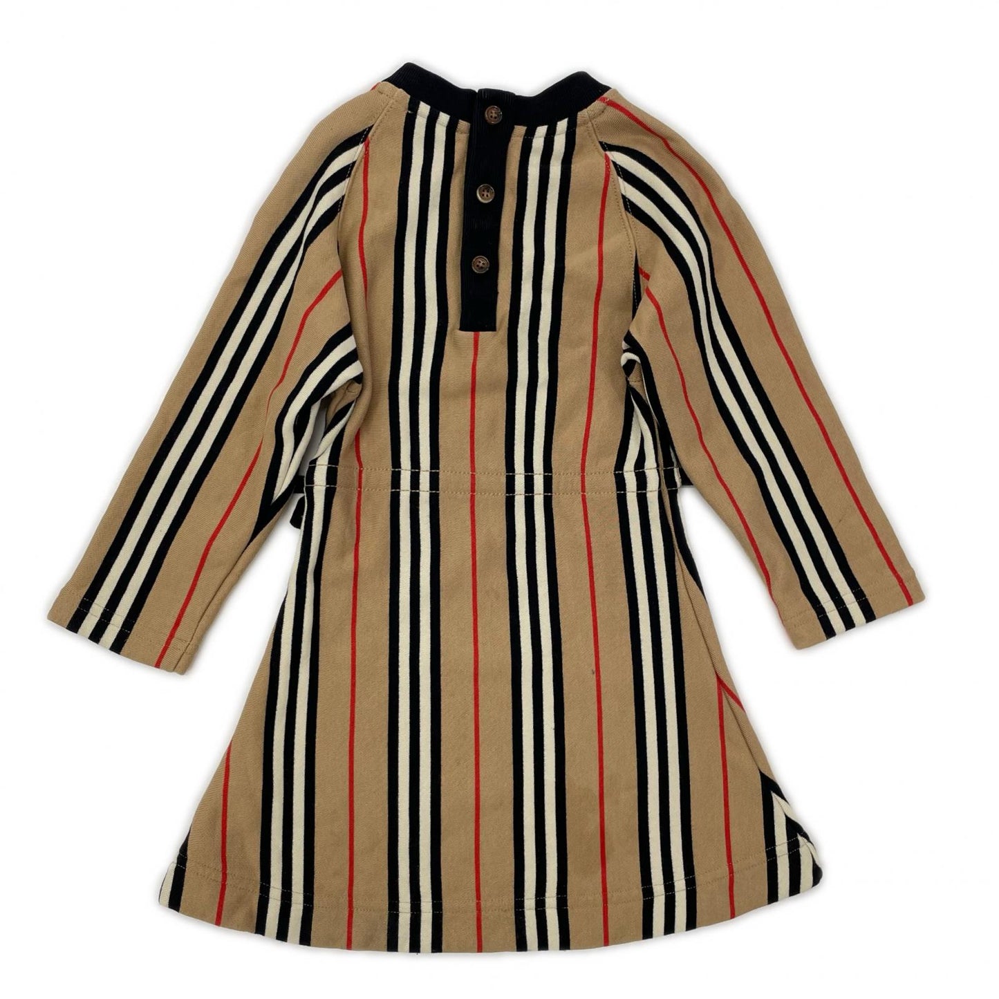 BURBERRY バーバリー 8022668 ブラウン ストライプ 長袖 ワンピース ワンピース