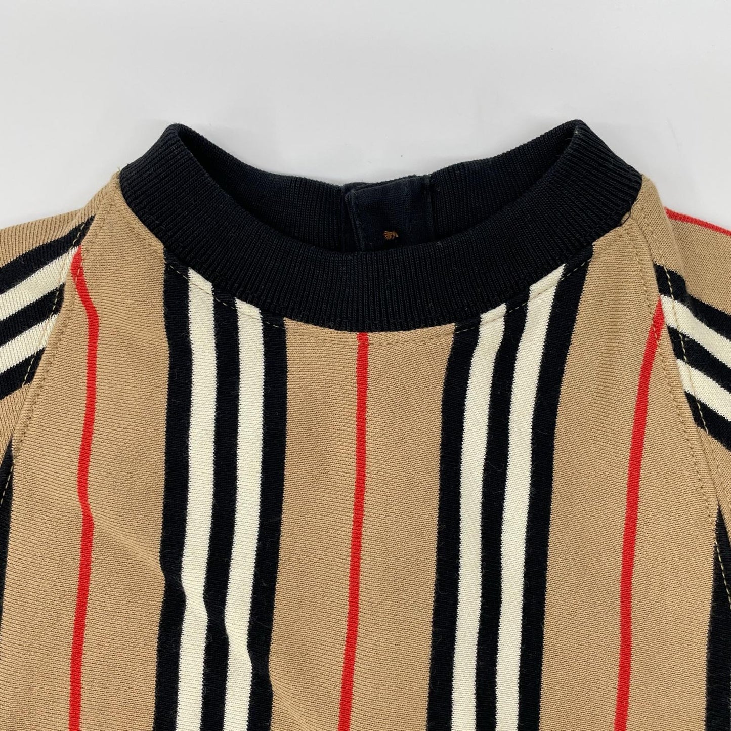 BURBERRY バーバリー 8022668 ブラウン ストライプ 長袖 ワンピース ワンピース