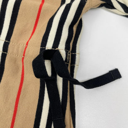 BURBERRY バーバリー 8022668 ブラウン ストライプ 長袖 ワンピース ワンピース