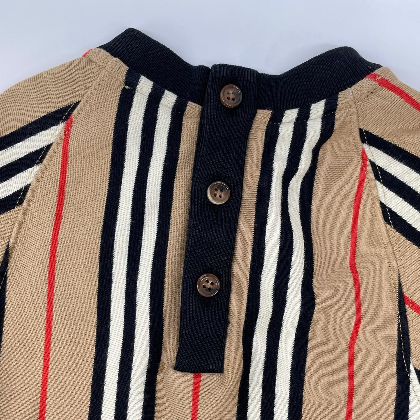 BURBERRY バーバリー 8022668 ブラウン ストライプ 長袖 ワンピース ワンピース