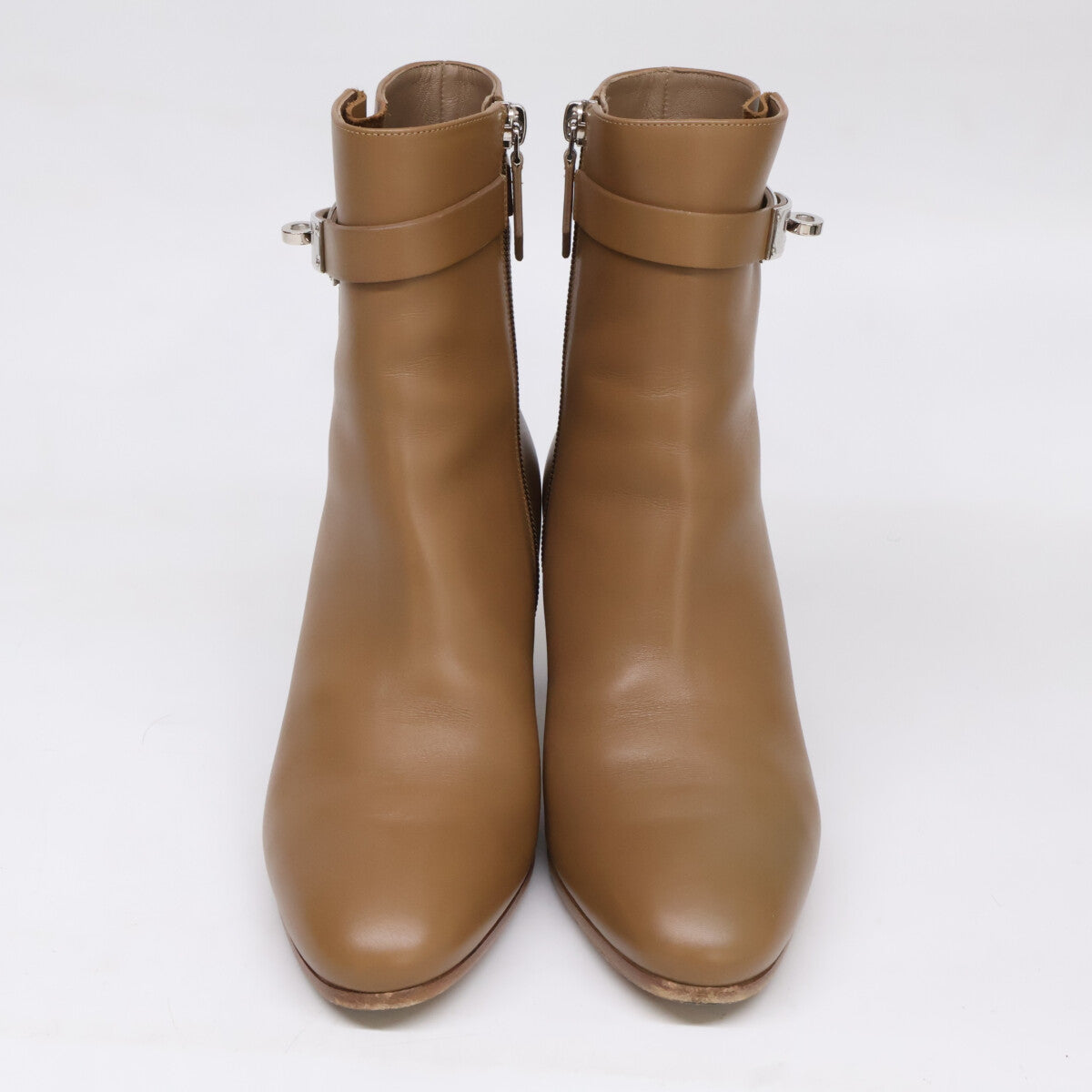 HERMES [Excellent condition] Saint-Germain leather short boots with Kelly hardware shoes