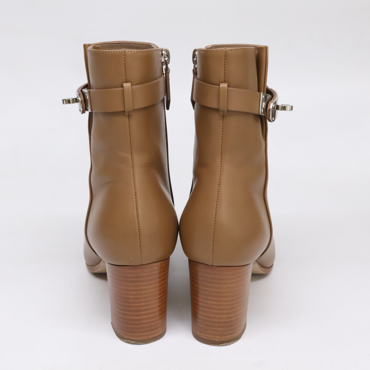 HERMES [Excellent condition] Saint-Germain leather short boots with Kelly hardware shoes