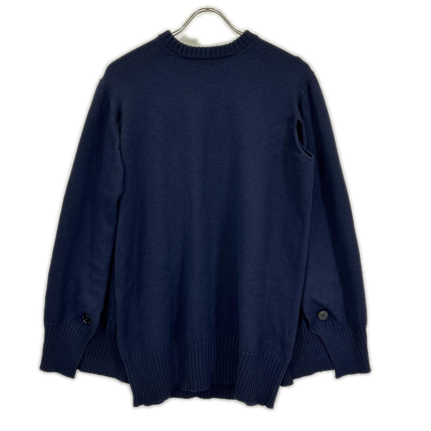 JILSANDER ジルサンダー J02GP0006 ネイビー ウール オーバー ニット トップス