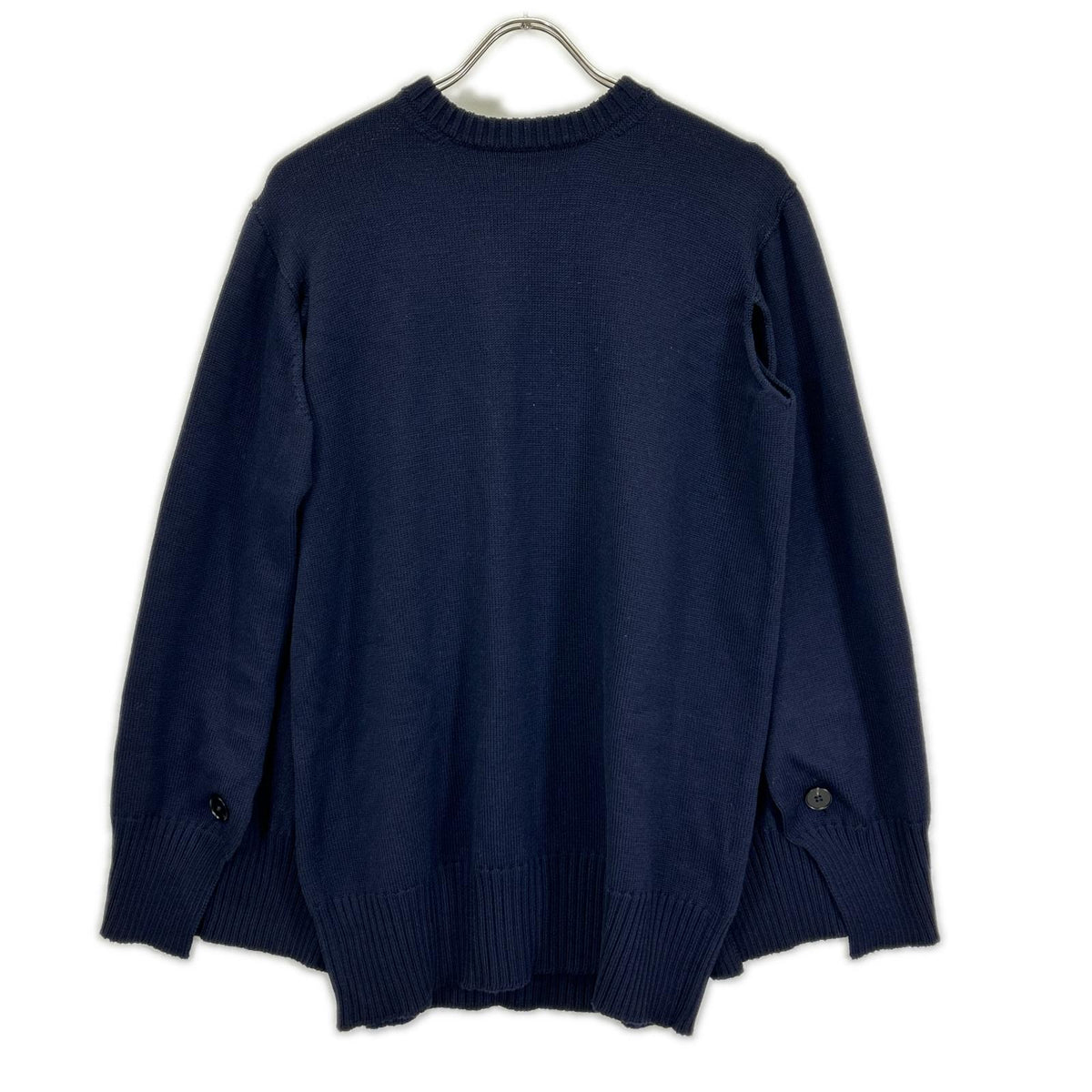 JILSANDER ジルサンダー J02GP0006 ネイビー ウール オーバー ニット トップス
