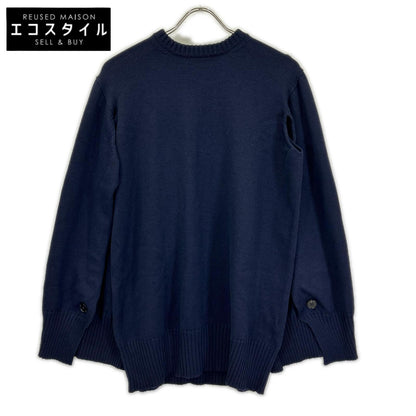 JILSANDER ジルサンダー J02GP0006 ネイビー ウール オーバー ニット トップス