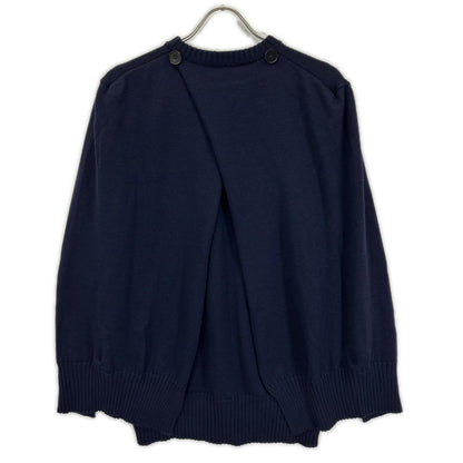 JILSANDER ジルサンダー J02GP0006 ネイビー ウール オーバー ニット トップス