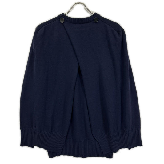 JILSANDER ジルサンダー J02GP0006 ネイビー ウール オーバー ニット トップス