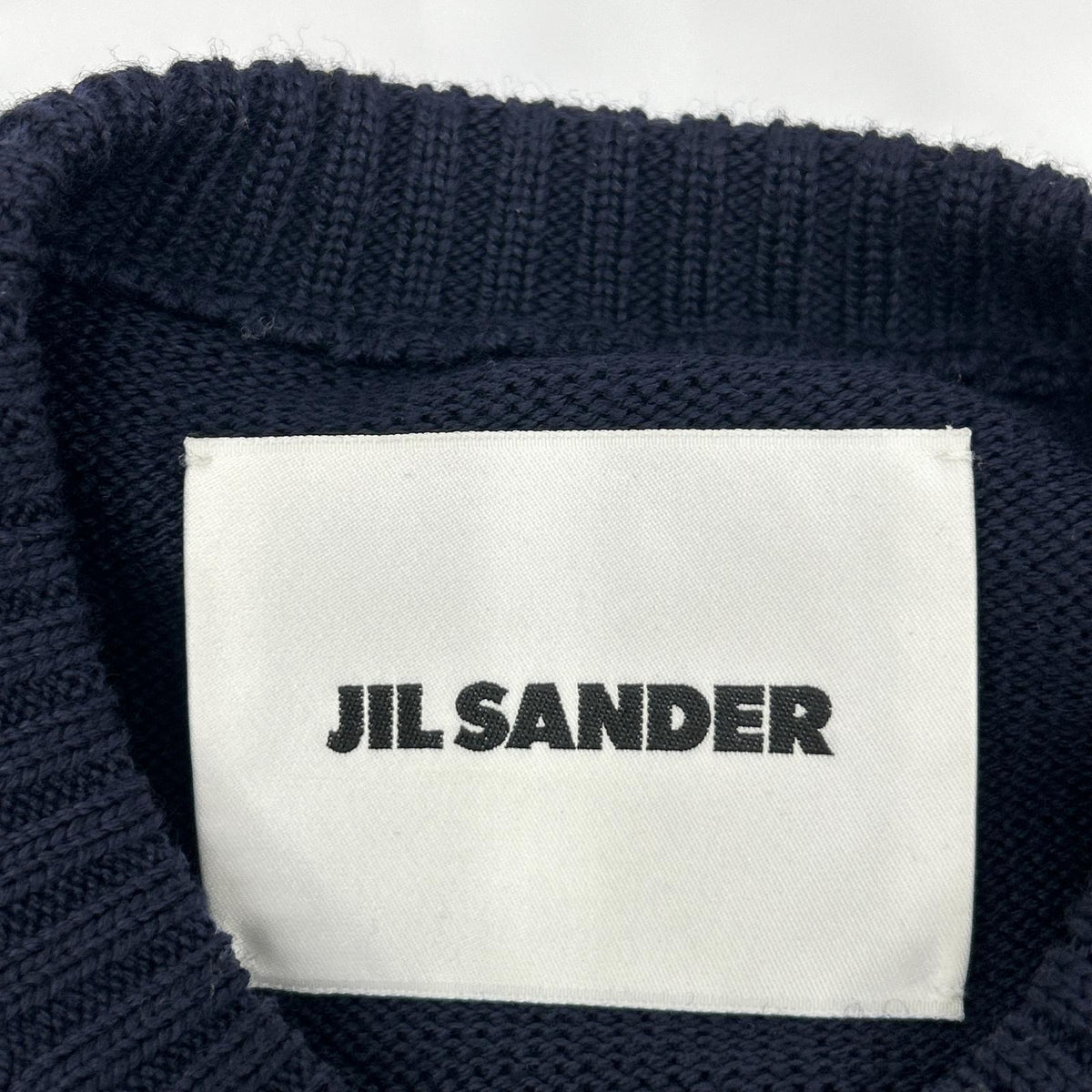 JILSANDER ジルサンダー J02GP0006 ネイビー ウール オーバー ニット トップス