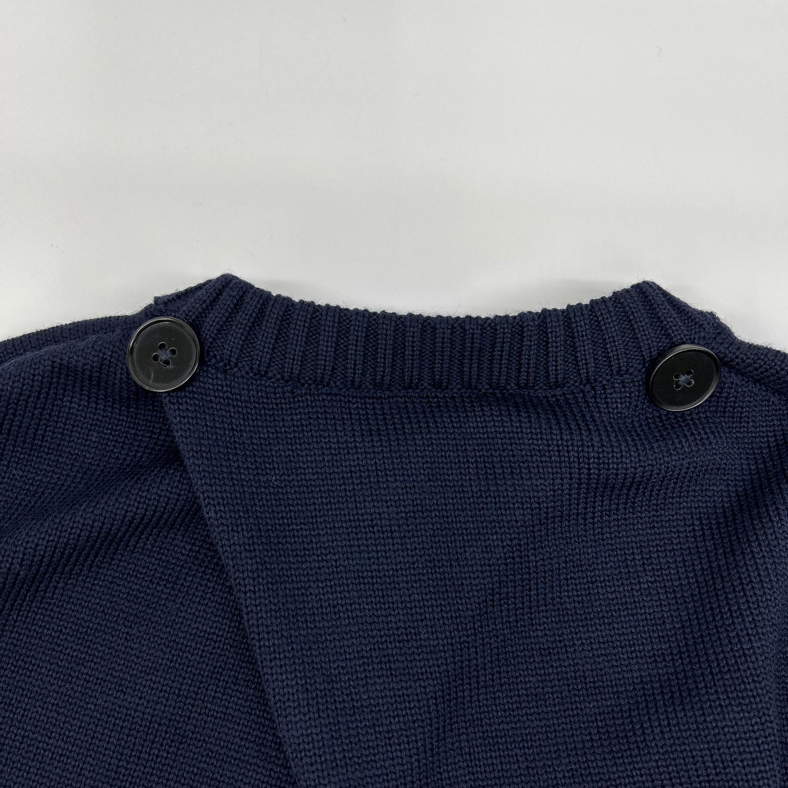 JILSANDER ジルサンダー J02GP0006 ネイビー ウール オーバー ニット トップス