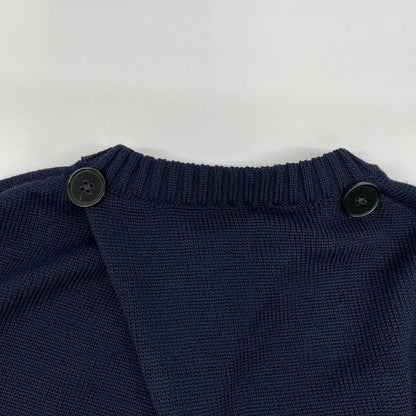 JILSANDER ジルサンダー J02GP0006 ネイビー ウール オーバー ニット トップス