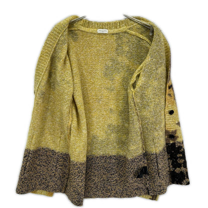 DRIES VAN NOTEN ドリスヴァンノッテン 23AW イエロー アルパカ×メリノウール フロール カーディガン トップス