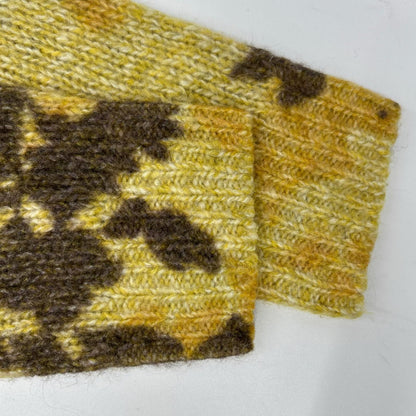 DRIES VAN NOTEN ドリスヴァンノッテン 23AW イエロー アルパカ×メリノウール フロール カーディガン トップス