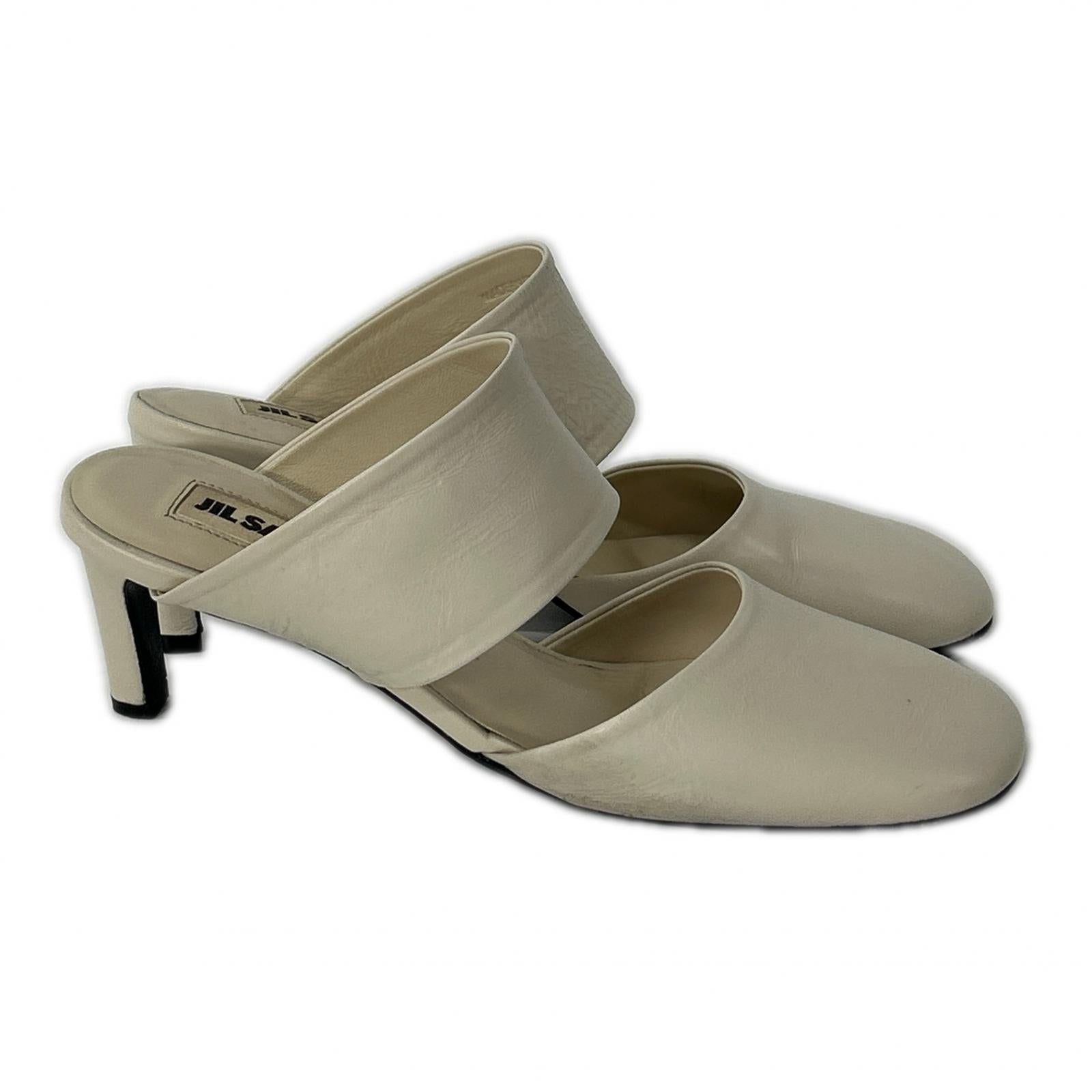 JILSANDER ジルサンダー レザー ヒール サンダル シューズ