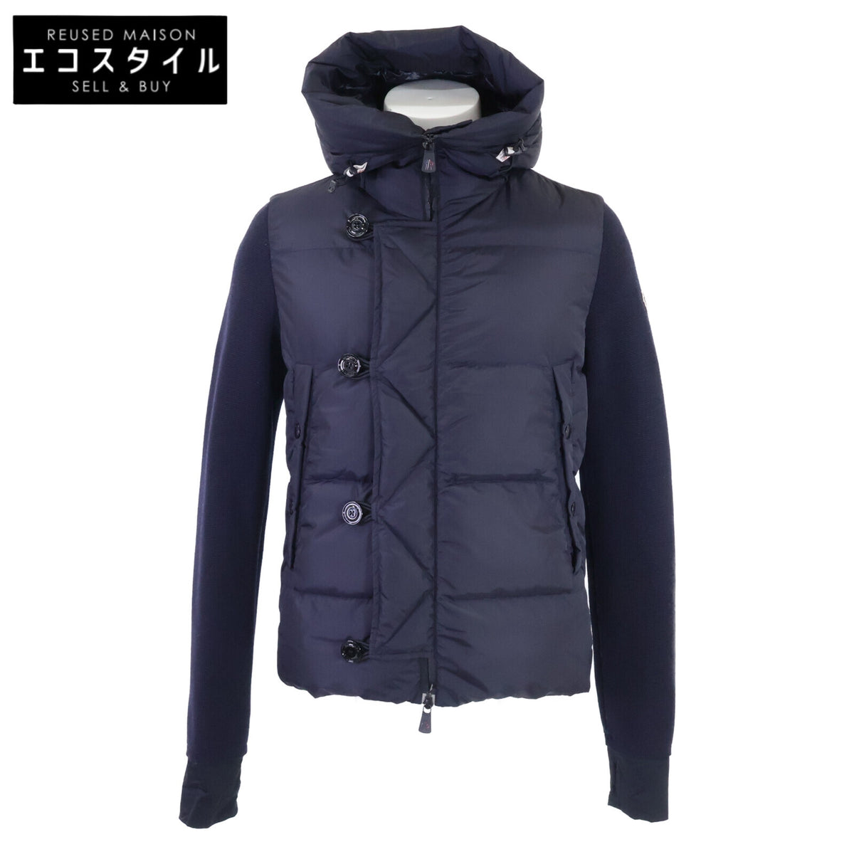 MONCLER モンクレール GRENOBLE グルノーブル C209794010000 MAGLIONE TRICOT CARDIGAN ニット/ダウン切替 フーディジャケット ジャケット