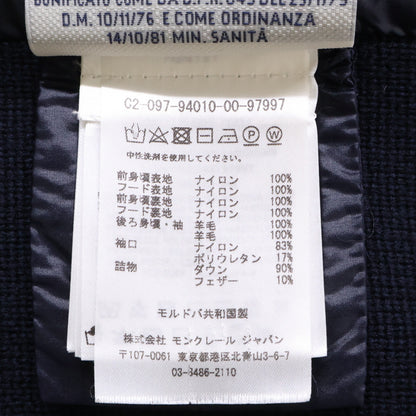 MONCLER モンクレール GRENOBLE グルノーブル C209794010000 MAGLIONE TRICOT CARDIGAN ニット/ダウン切替 フーディジャケット ジャケット