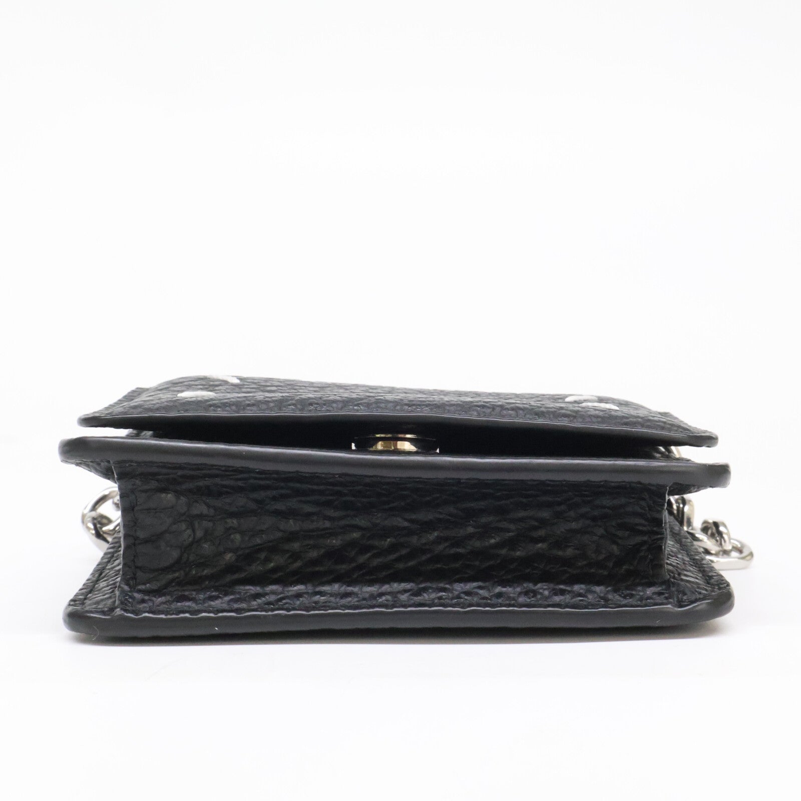 Maison margiela メゾンマルジェラ 11【美品】SA3UI0009 4ステッチ スモール チェーンウォレット 二つ折り財布（小銭入れあり）