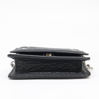 Maison margiela メゾンマルジェラ 11【美品】SA3UI0009 4ステッチ スモール チェーンウォレット 二つ折り財布（小銭入れあり）