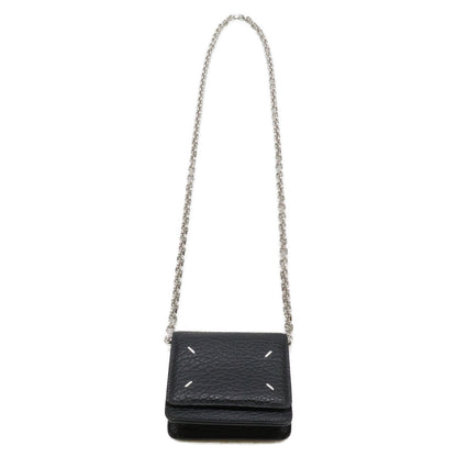 Maison margiela メゾンマルジェラ 11【美品】SA3UI0009 4ステッチ スモール チェーンウォレット 二つ折り財布（小銭入れあり）