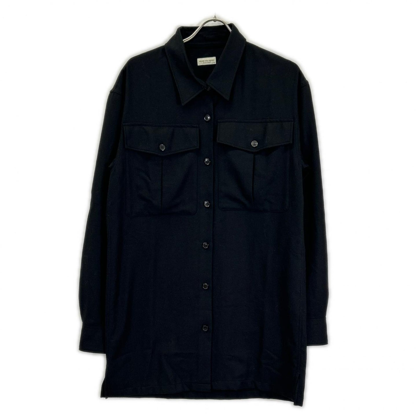 DRIES VAN NOTEN ドリスヴァンノッテン ブラック cross tris 7070 W.W. シャツ トップス