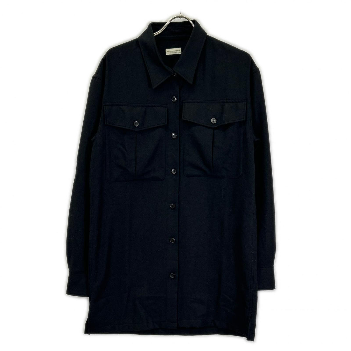 DRIES VAN NOTEN ドリスヴァンノッテン ブラック cross tris 7070 W.W. シャツ トップス