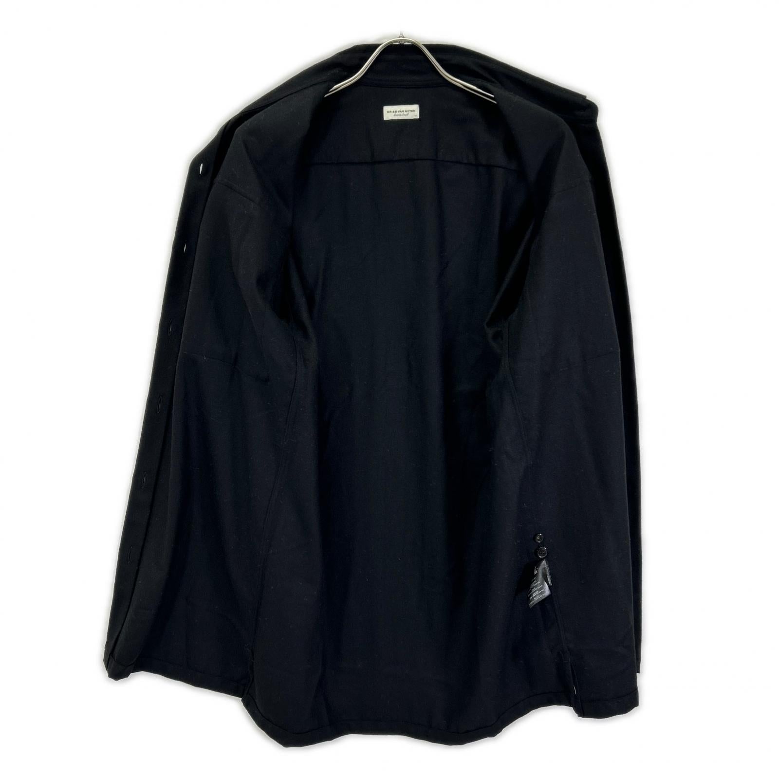 DRIES VAN NOTEN ドリスヴァンノッテン ブラック cross tris 7070 W.W. シャツ トップス