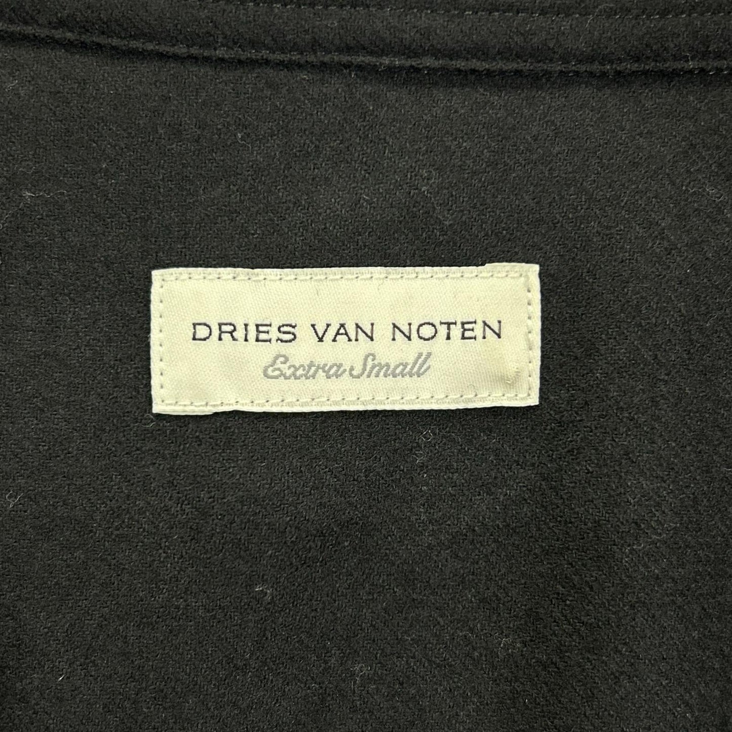 DRIES VAN NOTEN ドリスヴァンノッテン ブラック cross tris 7070 W.W. シャツ トップス
