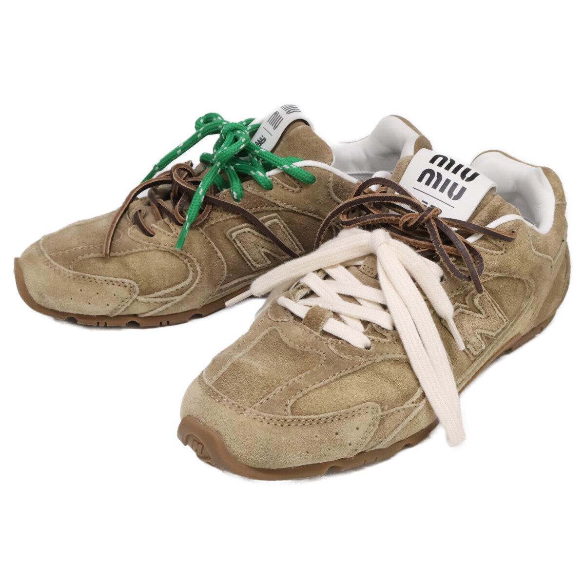 MIUMIU ミュウミュウ ｘNew Balance ニューバランス 530SL スエード スニーカー シューズ