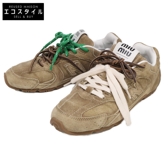 MIUMIU ミュウミュウ ｘNew Balance ニューバランス 530SL スエード スニーカー シューズ