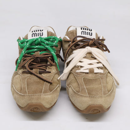 MIUMIU ミュウミュウ ｘNew Balance ニューバランス 530SL スエード スニーカー シューズ