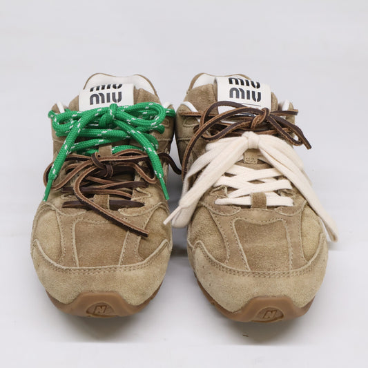 MIUMIU ミュウミュウ ｘNew Balance ニューバランス 530SL スエード スニーカー シューズ